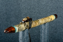 Buckeye Burl Native American Flute, Minor, High D-5, #P16Ga (1)